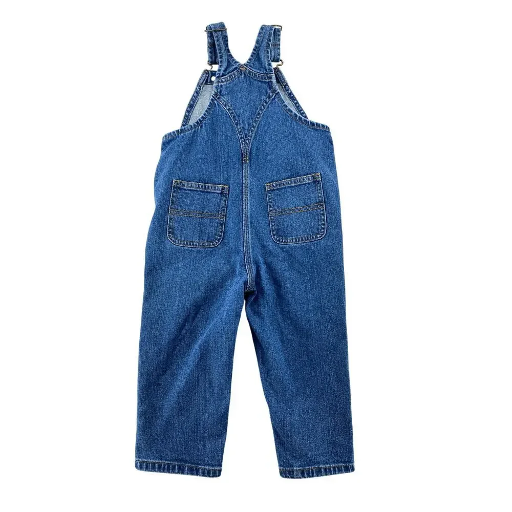 Carhartt Baby Denim Overalls 24M Blue Bib Carpenter Jeans Toddler Dungarees
